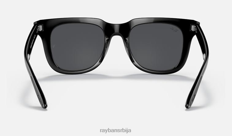 Ray-Ban рб4368 P0HP1346 наочаре за сунце полирано црно/светло браон мушкарци