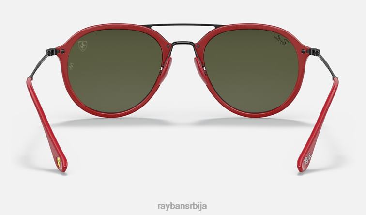 Ray-Ban рб4369м сцудериа феррари колекција P0HP1348 наочаре за сунце полирано црвено/сребрно мушкарци
