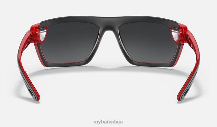 Ray-Ban рб4370м сцудериа феррари колекција P0HP1366 наочаре за сунце полирано црвено/сиво мушкарци