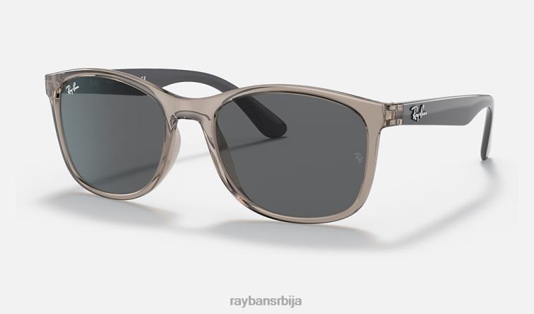 Ray-Ban рб4374 P0HP1442 наочаре за сунце полирана провидна сива/сива мушкарци