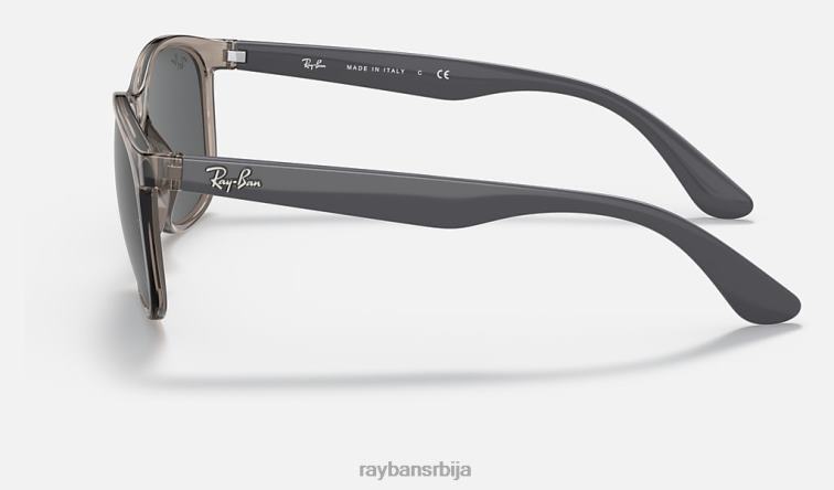 Ray-Ban рб4374 P0HP1442 наочаре за сунце полирана провидна сива/сива мушкарци