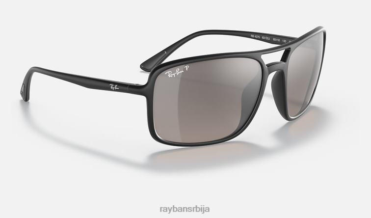 Ray-Ban рб4375 цхроманце P0HP1443 наочаре за сунце мат црна/сребрна мушкарци