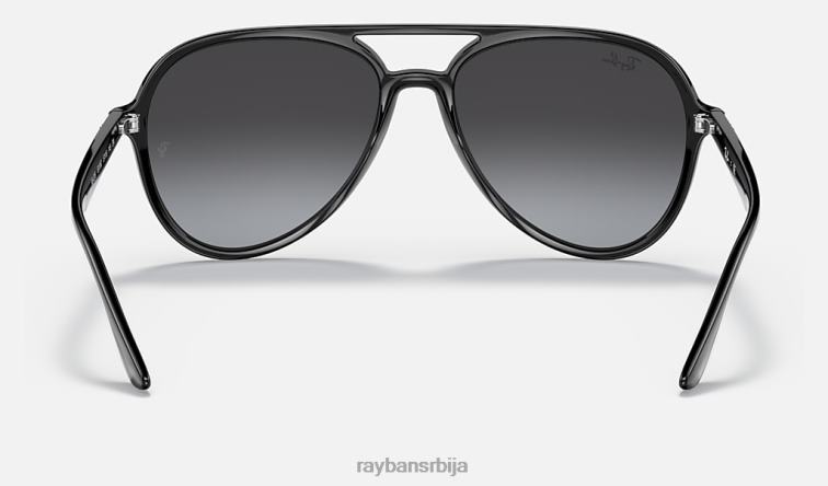 Ray-Ban рб4376 P0HP183 наочаре за сунце полирана црно/сива мушкарци