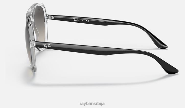 Ray-Ban рб4376 P0HP184 наочаре за сунце углачан транспарентан/сив мушкарци