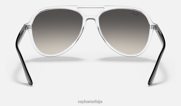 Ray-Ban рб4376 P0HP184 наочаре за сунце углачан транспарентан/сив мушкарци