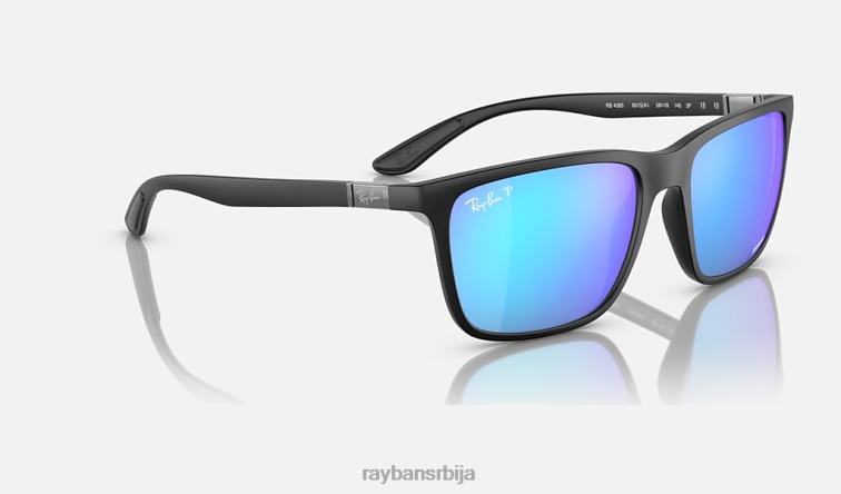 Ray-Ban рб4385 P0HP575 наочаре за сунце мат црна/зелена/плава мушкарци