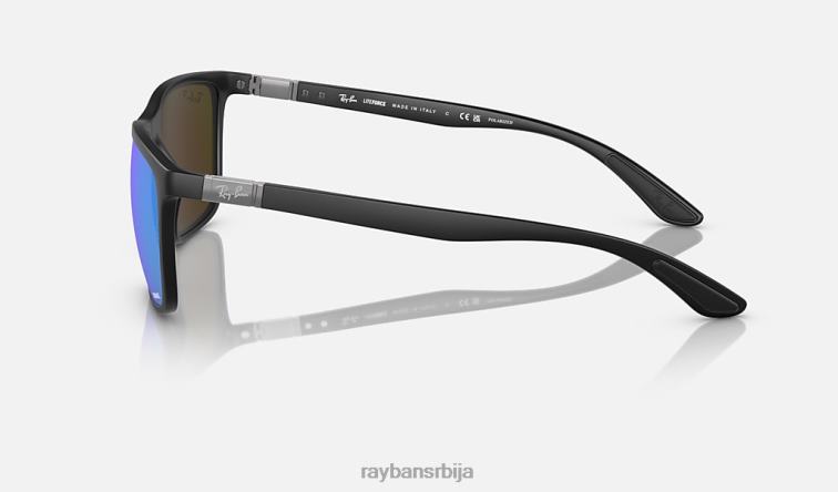 Ray-Ban рб4385 P0HP575 наочаре за сунце мат црна/зелена/плава мушкарци