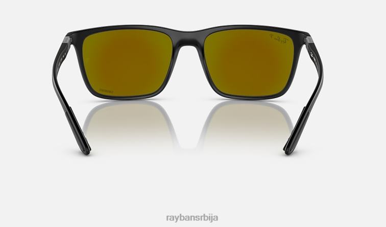 Ray-Ban рб4385 P0HP575 наочаре за сунце мат црна/зелена/плава мушкарци