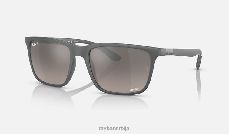 Ray-Ban рб4385 P0HP576 наочаре за сунце мат сива/сива мушкарци