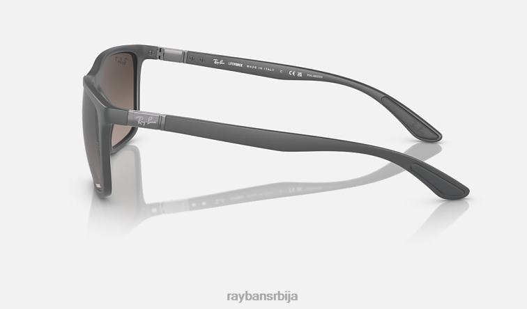 Ray-Ban рб4385 P0HP576 наочаре за сунце мат сива/сива мушкарци