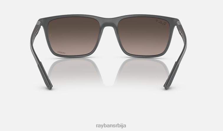 Ray-Ban рб4385 P0HP576 наочаре за сунце мат сива/сива мушкарци