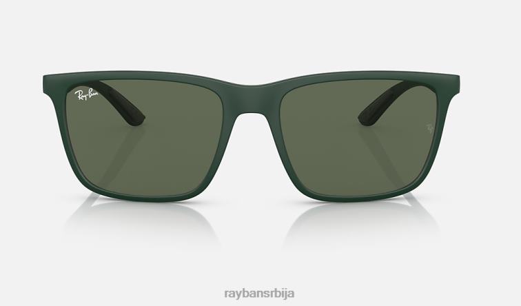 Ray-Ban рб4385 P0HP577 наочаре за сунце мат зелена / тамно зелена мушкарци