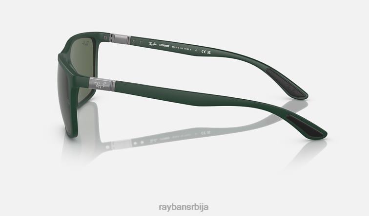 Ray-Ban рб4385 P0HP577 наочаре за сунце мат зелена / тамно зелена мушкарци