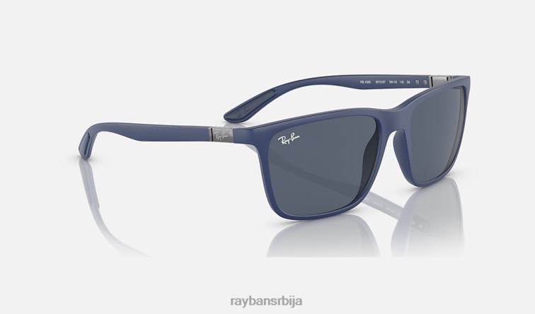 Ray-Ban рб4385 P0HP578 наочаре за сунце мат плава / тамно сива мушкарци