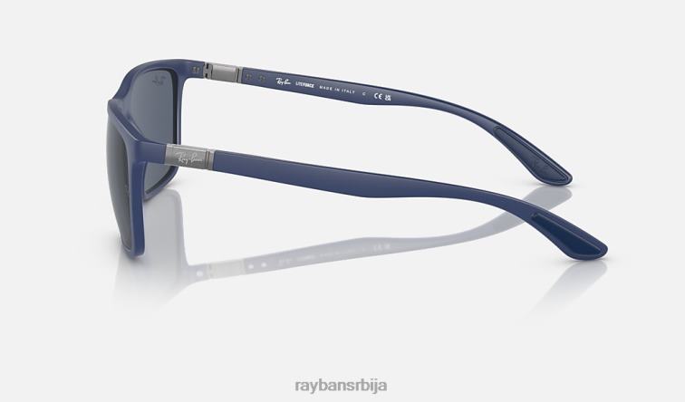 Ray-Ban рб4385 P0HP578 наочаре за сунце мат плава / тамно сива мушкарци