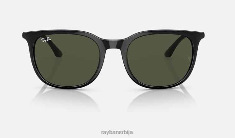 Ray-Ban рб4386 P0HP1492 наочаре за сунце полирана црно/зелена мушкарци