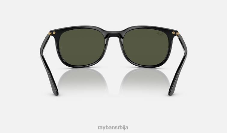 Ray-Ban рб4386 P0HP1492 наочаре за сунце полирана црно/зелена мушкарци
