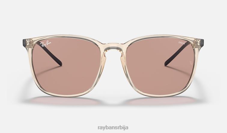 Ray-Ban рб4387 еволве P0HP1323 наочаре за сунце полирани светло браон/браон фотохром мушкарци