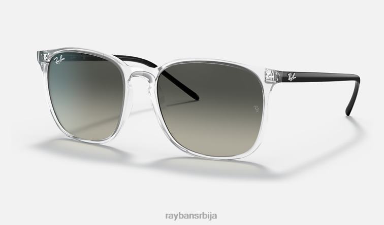 Ray-Ban рб4387 P0HP726 наочаре за сунце углачан транспарентан/сив мушкарци