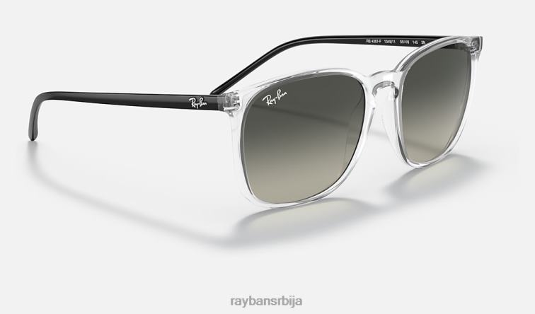 Ray-Ban рб4387 P0HP726 наочаре за сунце углачан транспарентан/сив мушкарци