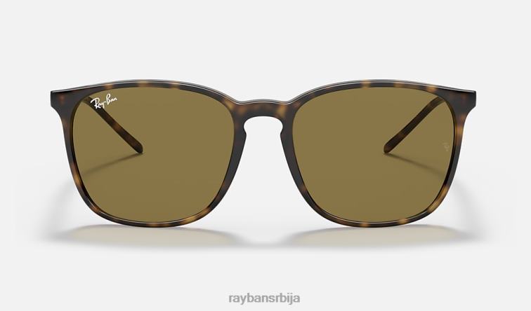 Ray-Ban рб4387 P0HP729 наочаре за сунце углачан светло хавана/тамно браон мушкарци