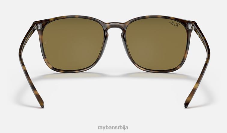 Ray-Ban рб4387 P0HP729 наочаре за сунце углачан светло хавана/тамно браон мушкарци