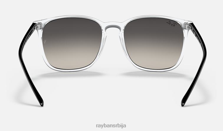 Ray-Ban рб4387 P0HP731 наочаре за сунце углачан транспарентан/сив мушкарци