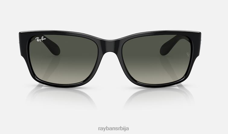 Ray-Ban рб4388 P0HP367 наочаре за сунце полирана црно/сива мушкарци
