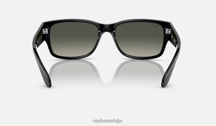 Ray-Ban рб4388 P0HP367 наочаре за сунце полирана црно/сива мушкарци