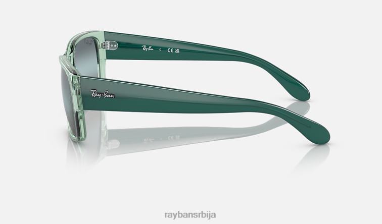 Ray-Ban рб4388 P0HP368 наочаре за сунце полирана провидна зелена/плава мушкарци