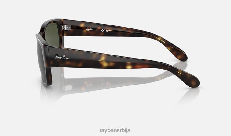 Ray-Ban рб4388 P0HP371 наочаре за сунце углачана хавана/зелена мушкарци