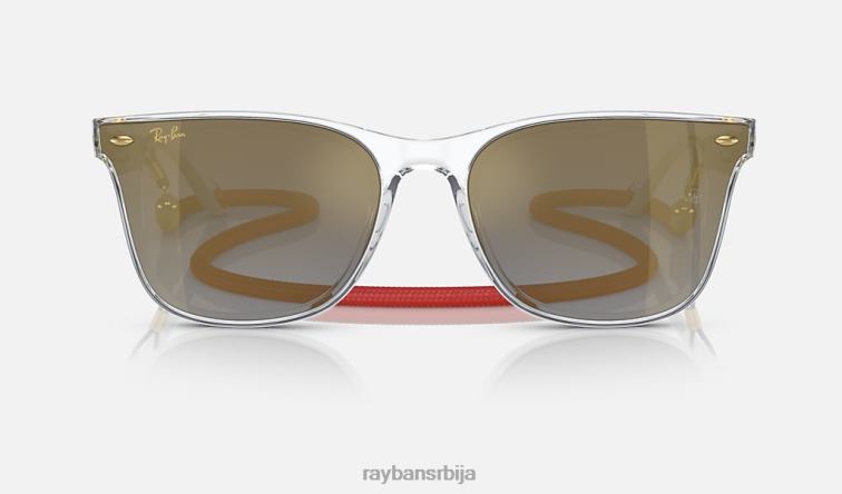 Ray-Ban рб4391д година издања зеца P0HP402 наочаре за сунце полирани транспарентни/плави/златни мушкарци