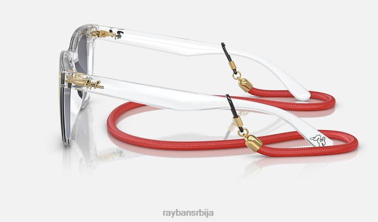 Ray-Ban рб4391д година издања зеца P0HP402 наочаре за сунце полирани транспарентни/плави/златни мушкарци