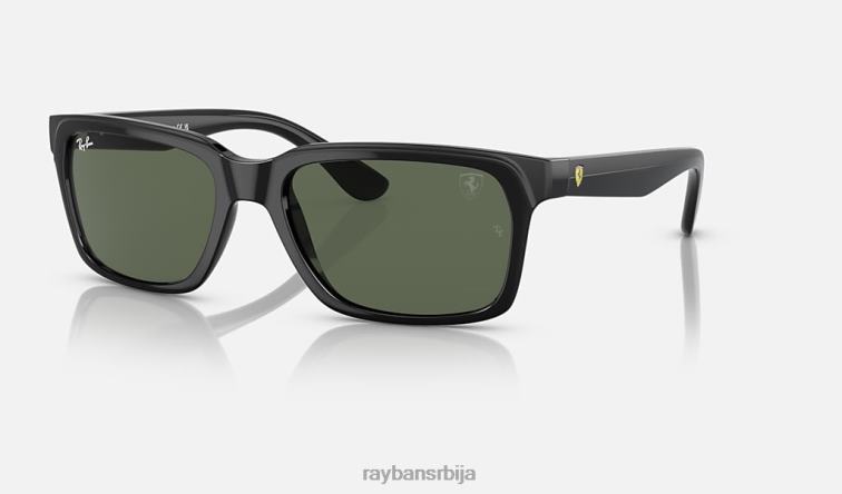 Ray-Ban рб4393м сцудериа феррари колекција P0HP489 наочаре за сунце полирана црно/зелена мушкарци