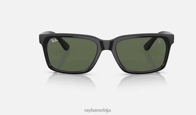 Ray-Ban рб4393м сцудериа феррари колекција P0HP489 наочаре за сунце полирана црно/зелена мушкарци