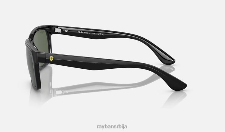 Ray-Ban рб4393м сцудериа феррари колекција P0HP489 наочаре за сунце полирана црно/зелена мушкарци