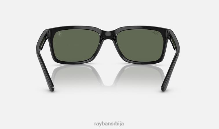 Ray-Ban рб4393м сцудериа феррари колекција P0HP489 наочаре за сунце полирана црно/зелена мушкарци