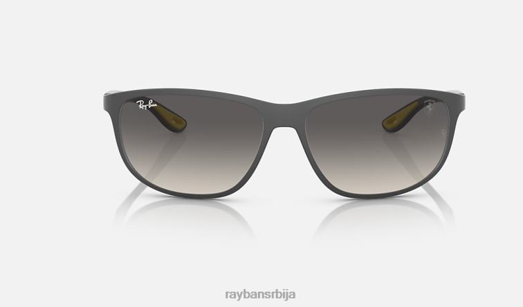 Ray-Ban рб4394м сцудериа феррари колекција P0HP1507 наочаре за сунце мат сива/сива мушкарци