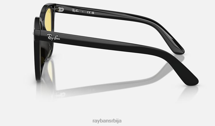 Ray-Ban рб4401д опрана сочива P0HP1080 наочаре за сунце полирана црно/жута мушкарци
