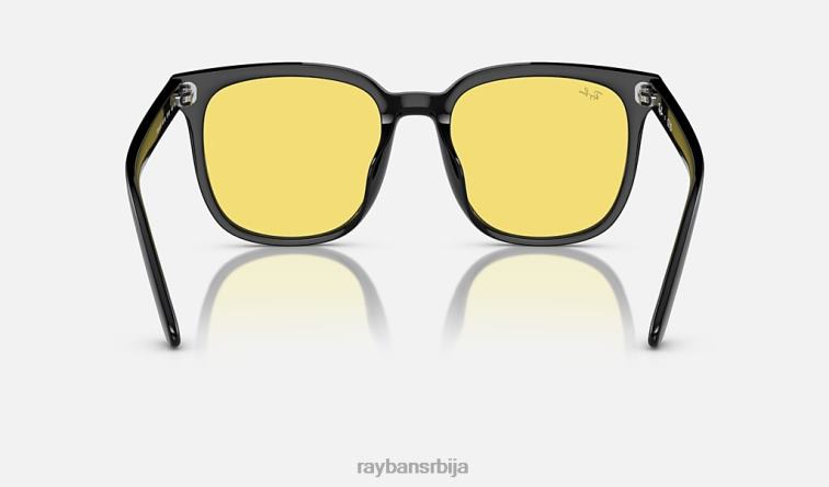 Ray-Ban рб4401д опрана сочива P0HP1080 наочаре за сунце полирана црно/жута мушкарци