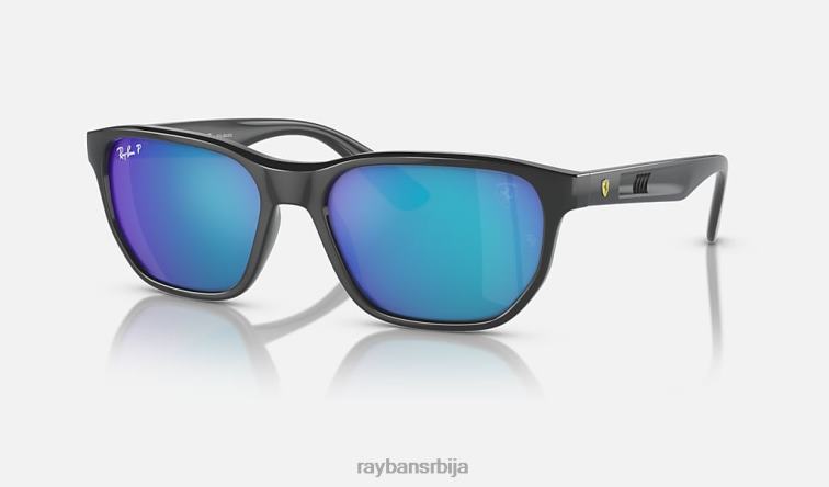 Ray-Ban рб4404м сцудериа феррари колекција P0HP330 наочаре за сунце полирана сива/зелена/плава мушкарци