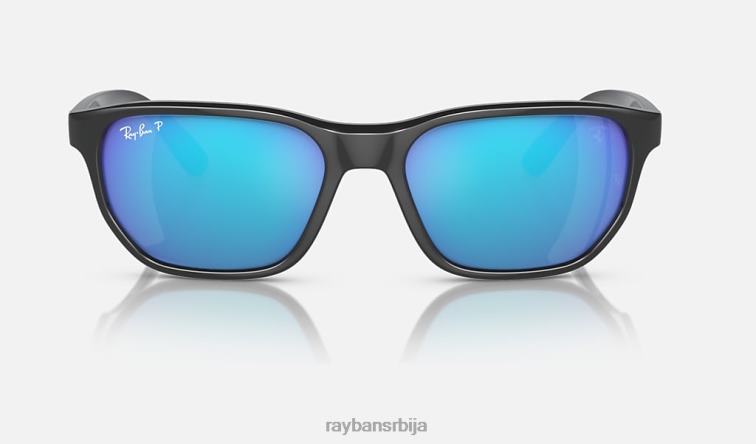 Ray-Ban рб4404м сцудериа феррари колекција P0HP330 наочаре за сунце полирана сива/зелена/плава мушкарци