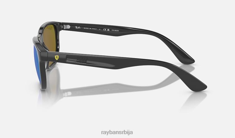 Ray-Ban рб4404м сцудериа феррари колекција P0HP330 наочаре за сунце полирана сива/зелена/плава мушкарци