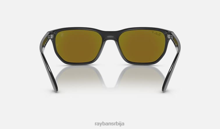 Ray-Ban рб4404м сцудериа феррари колекција P0HP330 наочаре за сунце полирана сива/зелена/плава мушкарци
