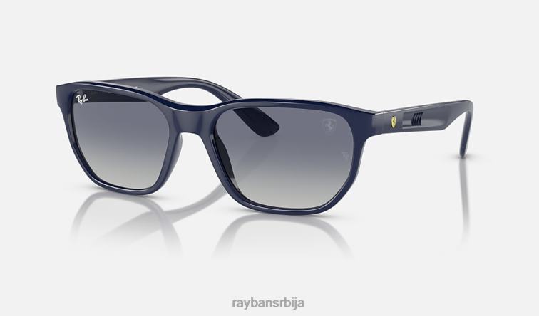 Ray-Ban рб4404м сцудериа феррари колекција P0HP331 наочаре за сунце полирана плава/сива/плава мушкарци