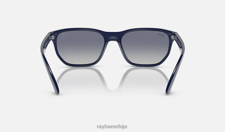 Ray-Ban рб4404м сцудериа феррари колекција P0HP331 наочаре за сунце полирана плава/сива/плава мушкарци