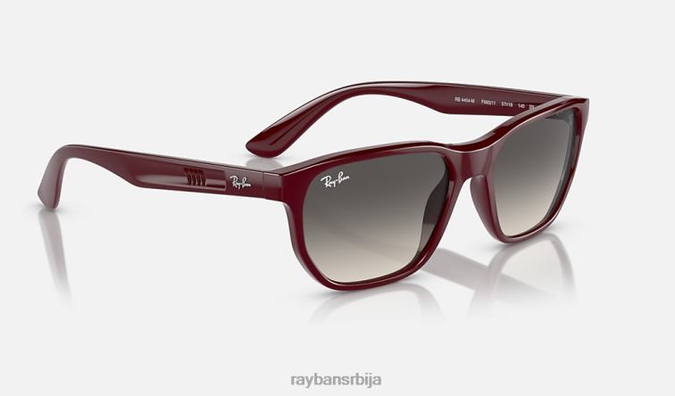 Ray-Ban рб4404м сцудериа феррари колекција P0HP332 наочаре за сунце полирана тамноцрвена/сива мушкарци