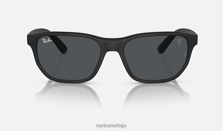 Ray-Ban рб4404м сцудериа феррари колекција P0HP333 наочаре за сунце мат црна / тамно сива мушкарци