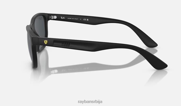 Ray-Ban рб4404м сцудериа феррари колекција P0HP333 наочаре за сунце мат црна / тамно сива мушкарци