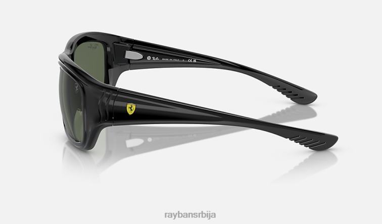 Ray-Ban рб4405м сцудериа феррари колекција P0HP427 наочаре за сунце полирана црна/тамно зелена мушкарци